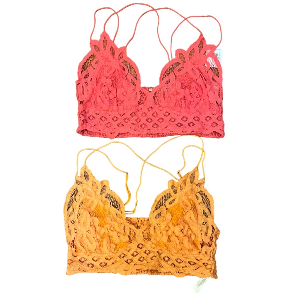 Two Free People Adella Bralettes